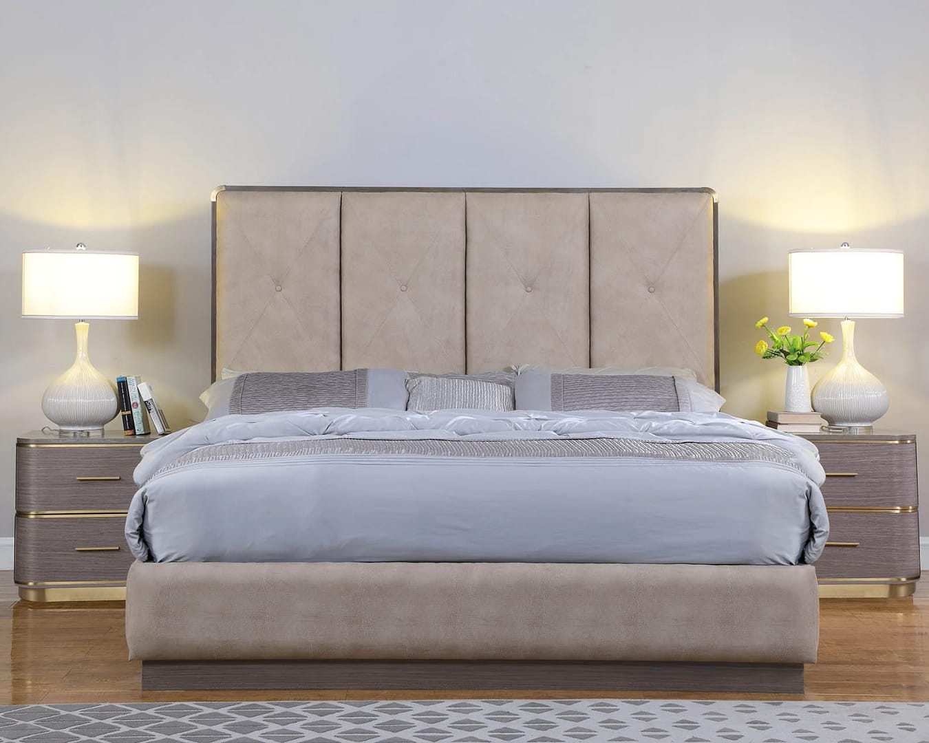 Castle Queen Size Upholstered Bed 2 UPHOLSTERY BED UB 21017 2