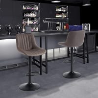 Adjustable swivel bar stool