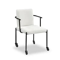 Arm chair with wheels