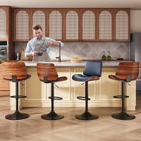 adjustable swivel bar stools