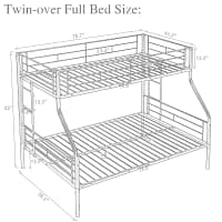 Twin Over Full Metal Bunk Bed