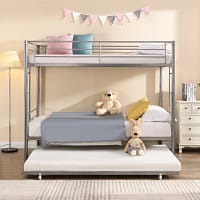 Twin Over Twin Bunk Bed with Trundle