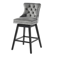 wooden swivel bar stools