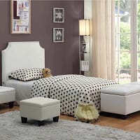YOUTH HEADBOARD WITH OTTOMANS