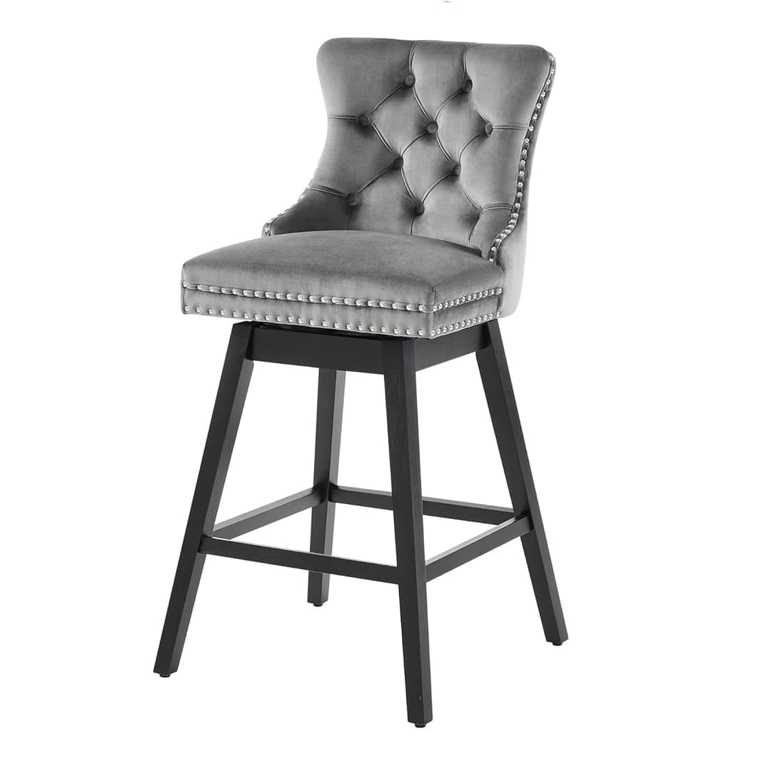 wooden swivel bar stools