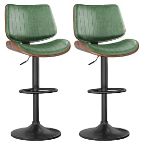 Adjustable swivel bar stools
