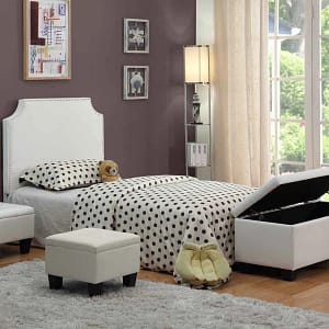 YOUTH HEADBOARD WITH OTTOMANS