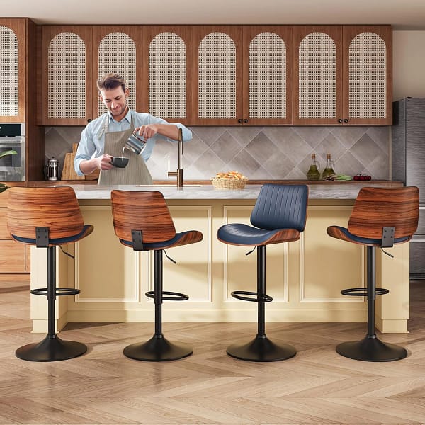 adjustable swivel bar stools