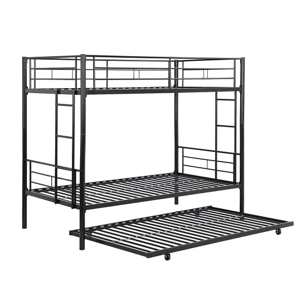Twin Over Twin Bunk Bed with Trundle