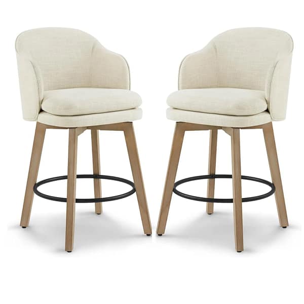 fabric swivel bar stools with backs