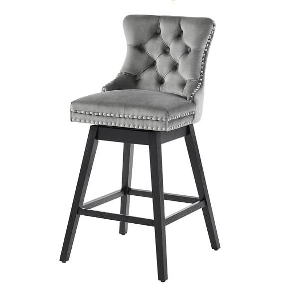 wooden swivel bar stools