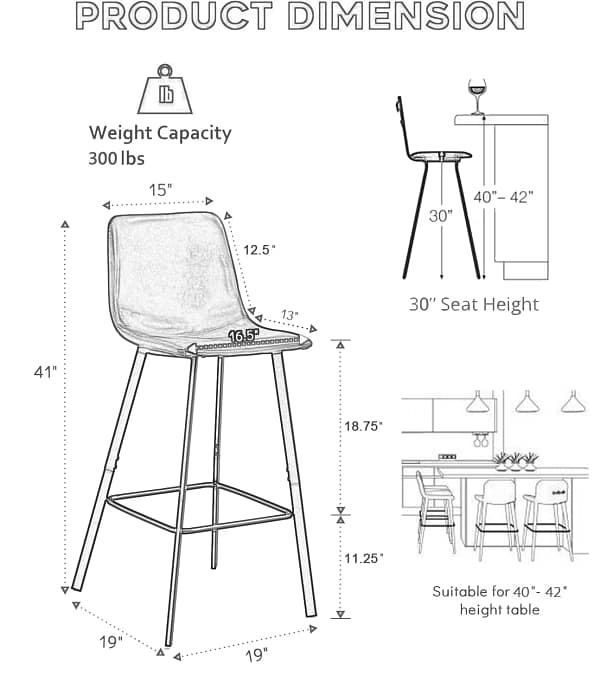 bar stools with back
