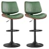 Adjustable swivel bar stools