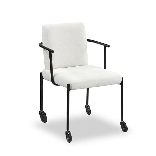 Arm chair with wheels