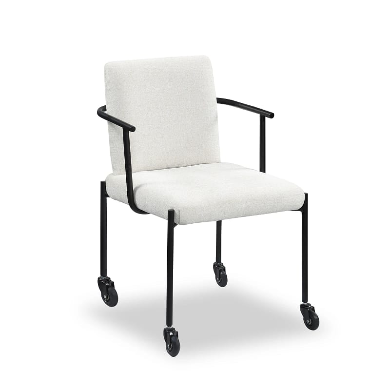 Arm chair with wheels