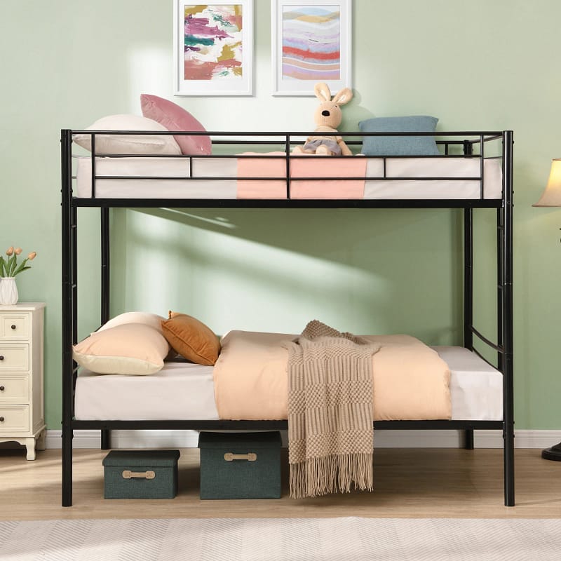 Full Over Full Metal Bunk Bed